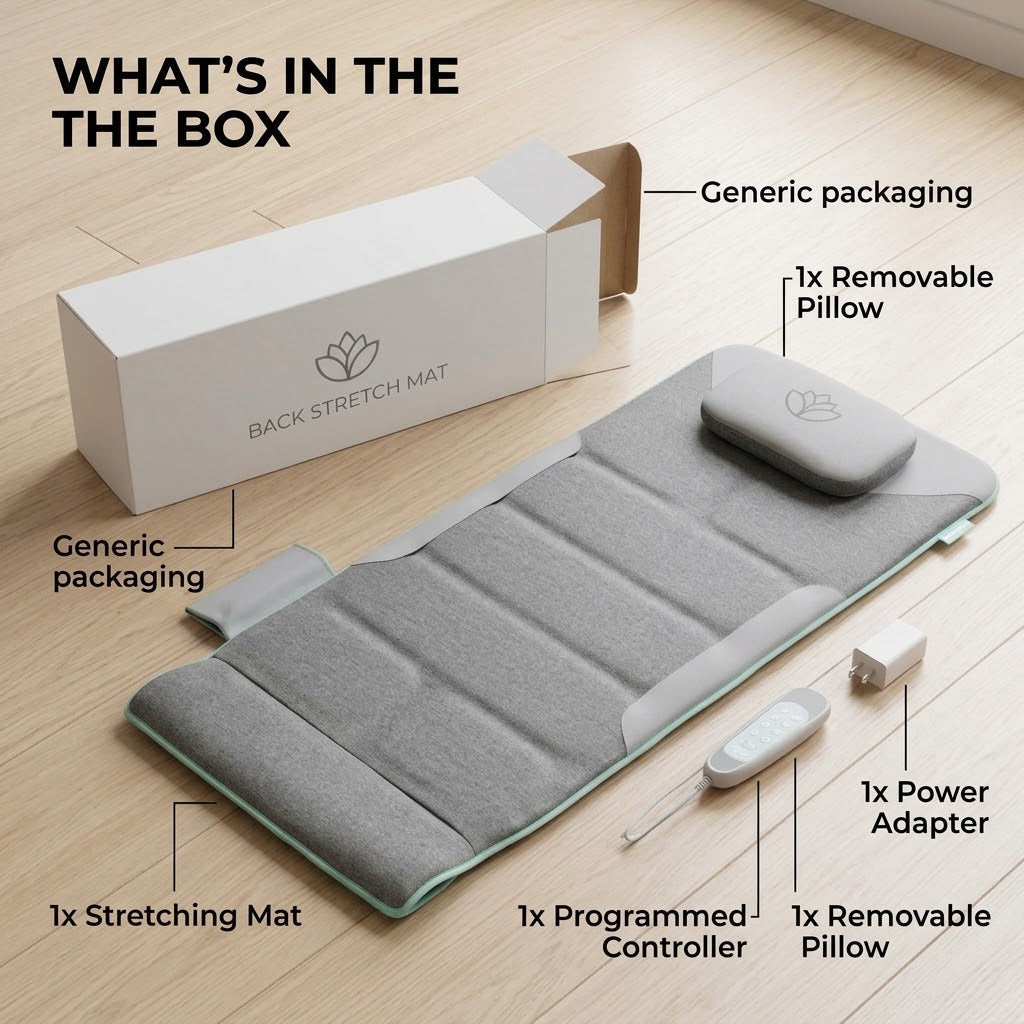 Limited-Time Christmas Offer(Buy one get two)-Air Compression Back Stretching Mat with 8 Programs