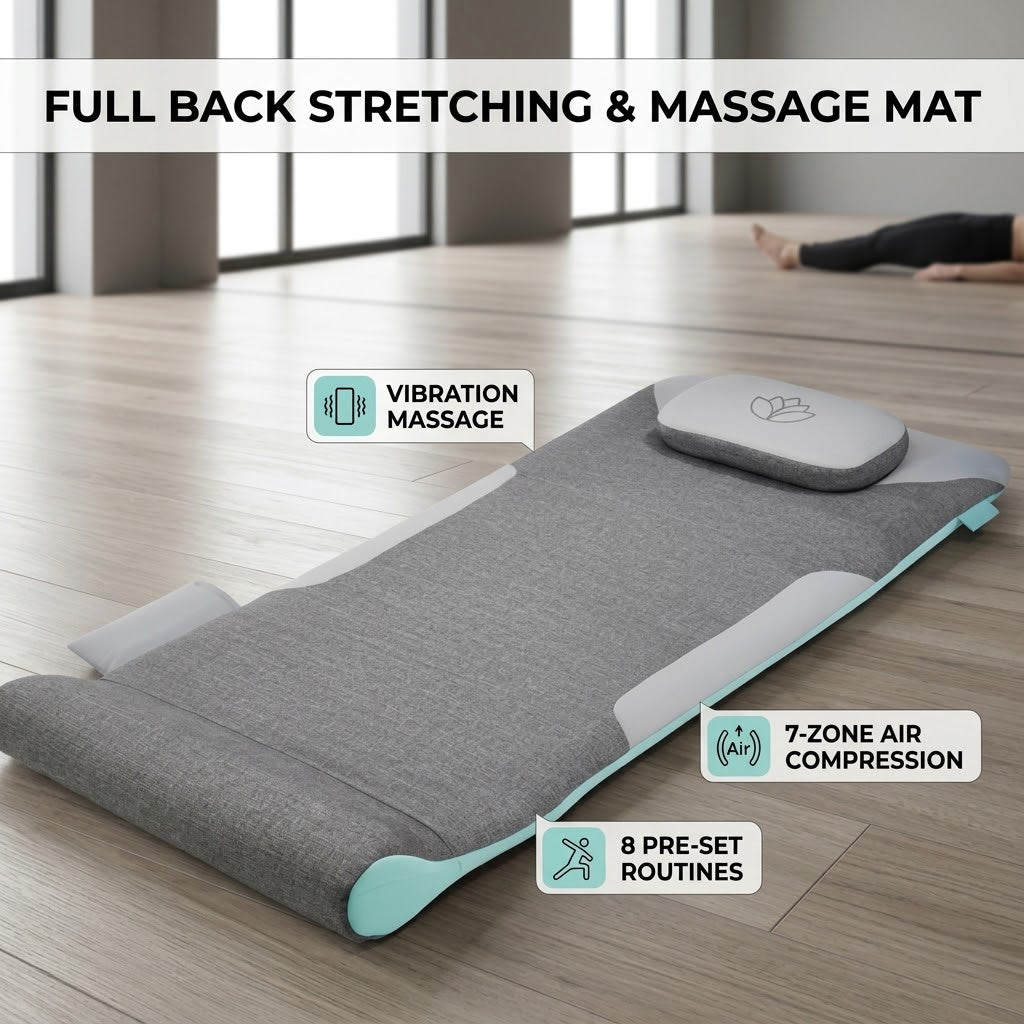 Limited-Time Christmas Offer(Buy one get two)-Air Compression Back Stretching Mat with 8 Programs