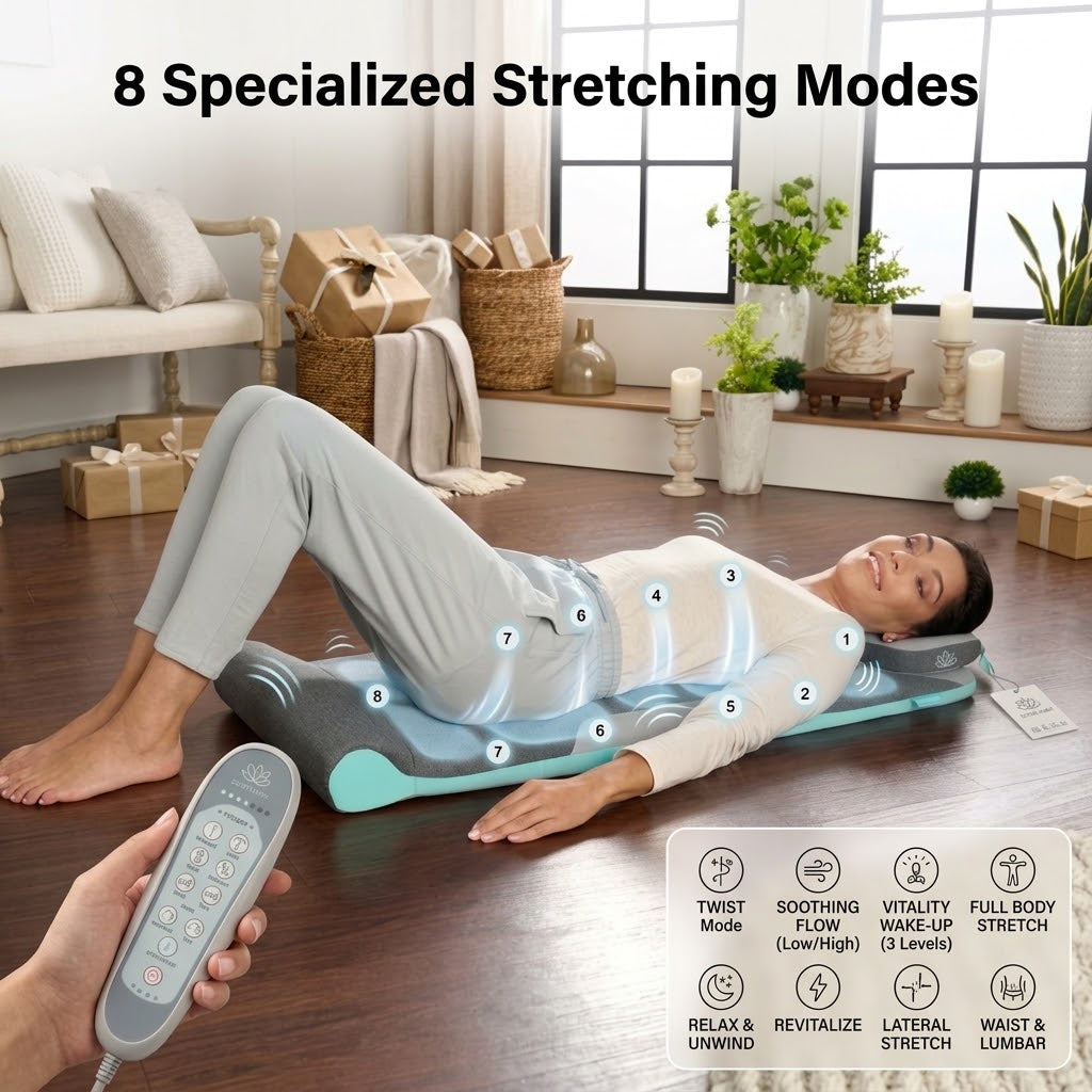 Limited-Time Christmas Offer(Buy one get two)-Air Compression Back Stretching Mat with 8 Programs