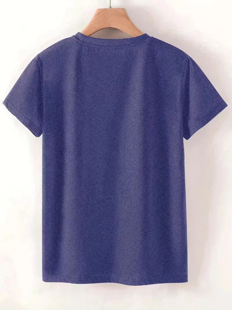 Plus Size Women's Short Sleeve T-Shirt All These Flavors Salty Spring and Summer Essentials summer outfits women's clothing