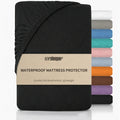 1pc Modern Soft Breathable Waterproof Bed Fitted Sheet - Lightweight, Fitted Mattress Protector For All Beds, Bedding Essentials, Minimalist Design (Excluding Pillowcases)