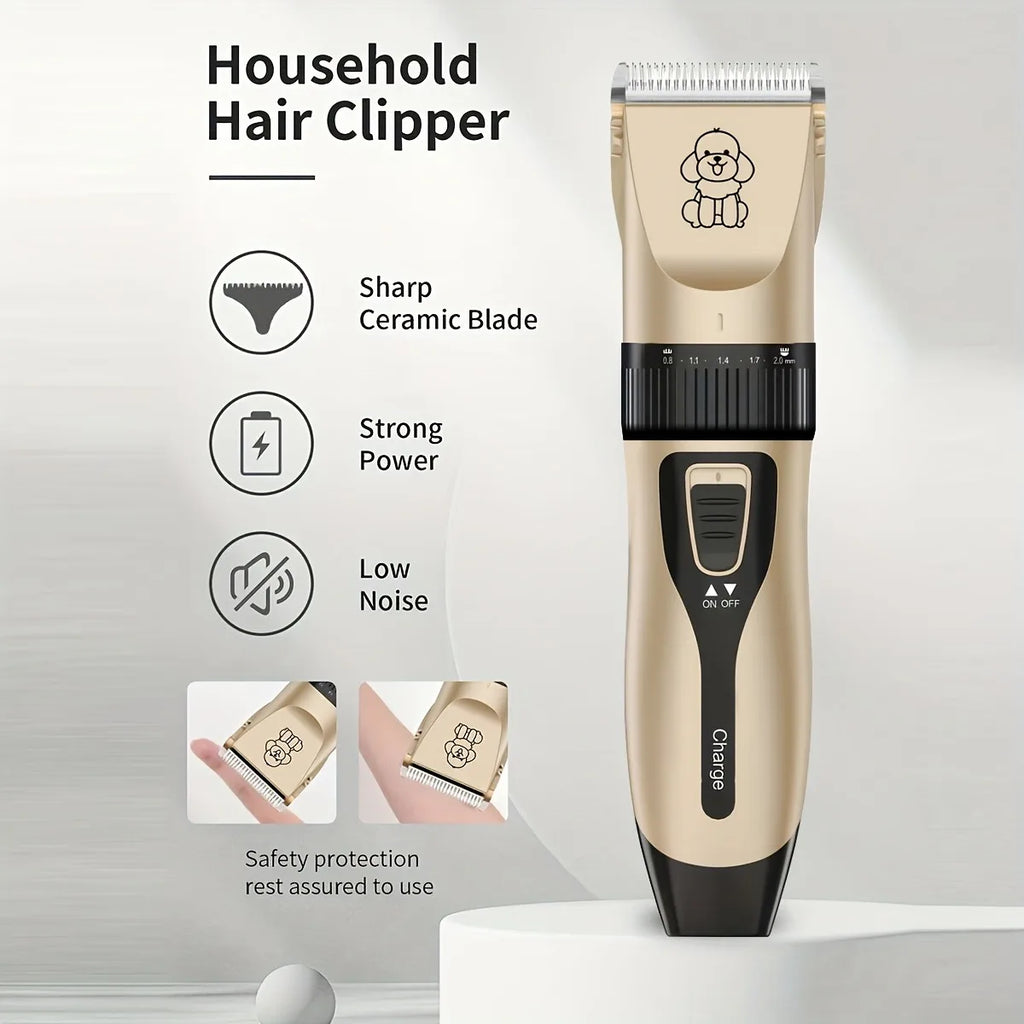USB Rechargeable Electric Pet Grooming Kit Cordless Trimmer Professional Shaver Tool Set for Dogs & Cats Dog Grooming Essentials