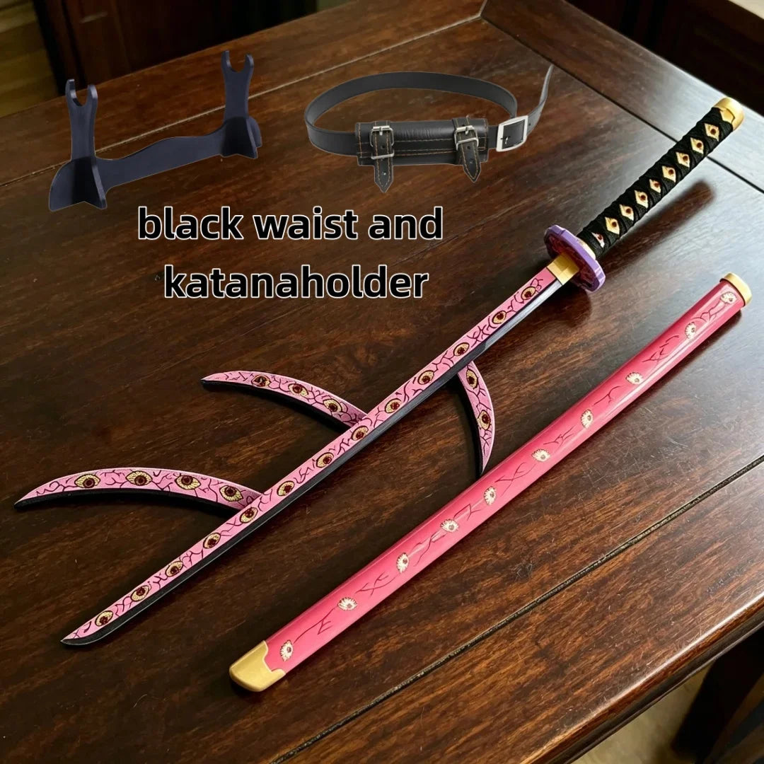 41 inch Demon Slayer Katana Sword Kawaii Cutecore Cosplay Essentials Kimetsu No Yaiba Mitsuri Kanroji Anime Prop Collection Gift