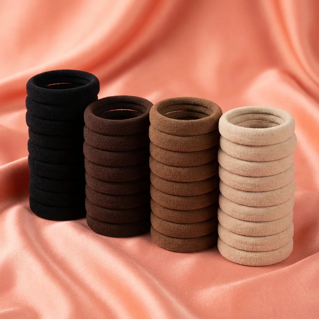50-Pack Minimalist Hair Bands - Versatile for Daily Chic, Simple & Elegant Look, 50PCS