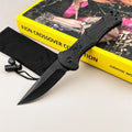 Small Outdoor Pocket Folding Knife 3.39-inch D2 Blade Nylon Handle Suitable for Everyday Use Camping Hiking Adventure Practical Tool
