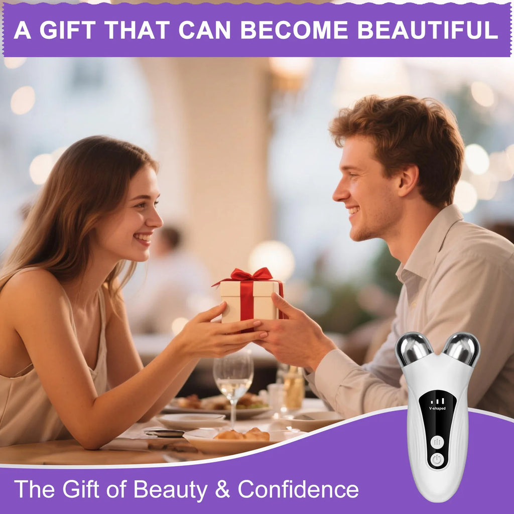 Cloud Prime V Face Tool Facial Roller Massager Facial, Neck, And Double Chin Electric Beauty Device For Christmas And New Year Gifts