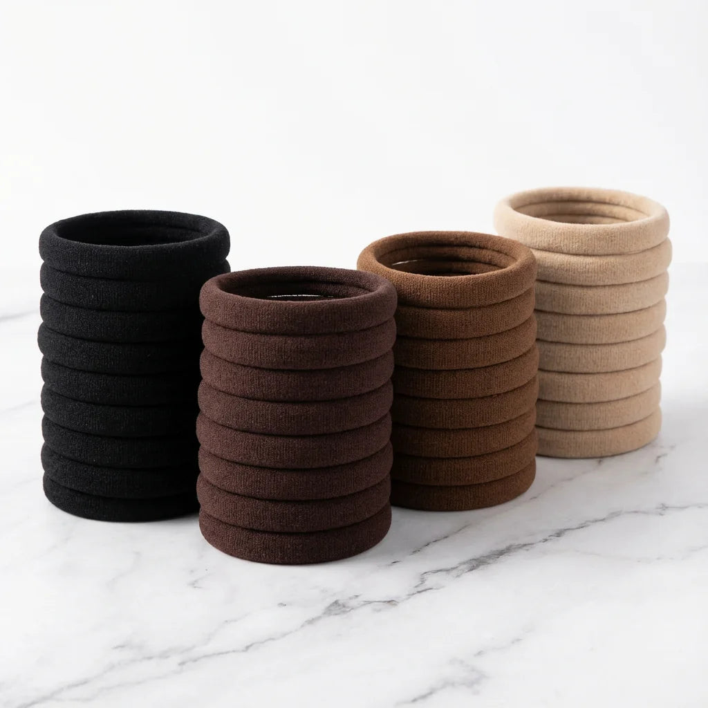 50-Pack Minimalist Hair Bands - Versatile for Daily Chic, Simple & Elegant Look, 50PCS