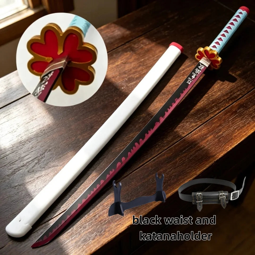 41 inch Demon Slayer Katana Sword Kawaii Cutecore Cosplay Essentials Kimetsu No Yaiba Mitsuri Kanroji Anime Prop Collection Gift