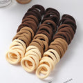 50-Pack Minimalist Hair Bands - Versatile for Daily Chic, Simple & Elegant Look, 50PCS