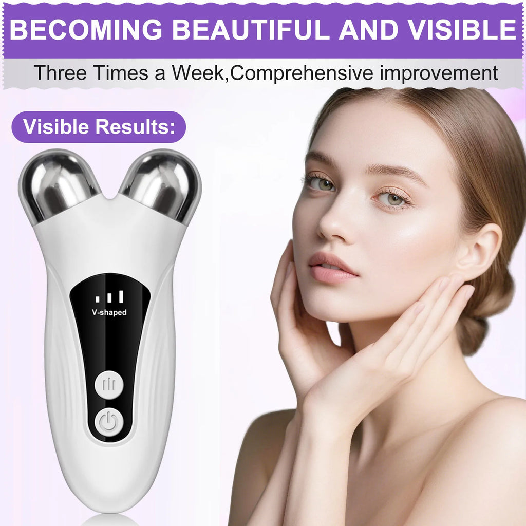 Cloud Prime V Face Tool Facial Roller Massager Facial, Neck, And Double Chin Electric Beauty Device For Christmas And New Year Gifts
