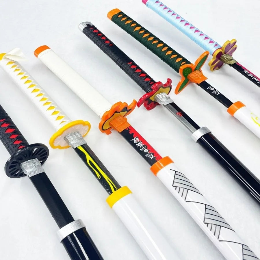 41 inch Demon Slayer Katana Sword Kawaii Cutecore Cosplay Essentials Kimetsu No Yaiba Mitsuri Kanroji Anime Prop Collection Gift