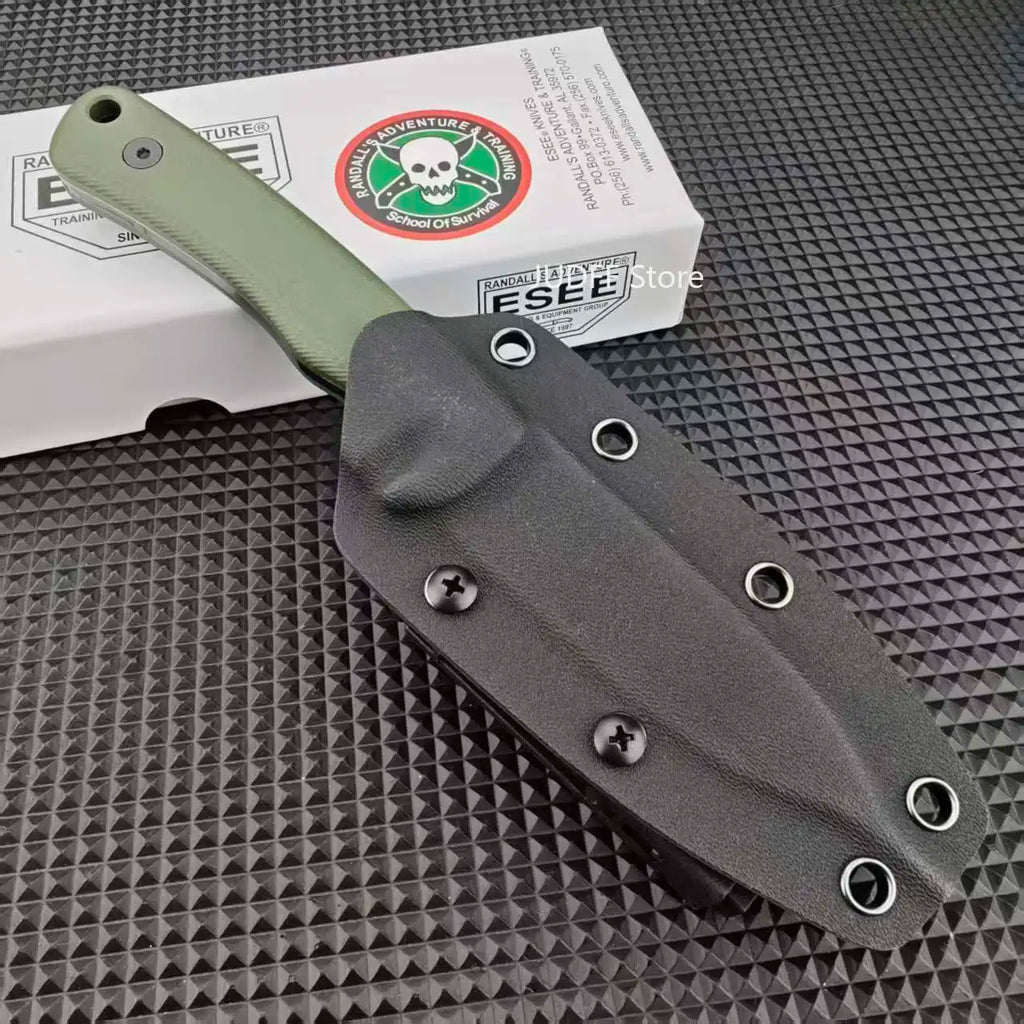 ESEE AGK Professional Outdoor Meat Cleaver Cutting Fixed Blade Knife Utility Practical Camping Wilderness Hiking Essentials Multi-purpose Use G10 Handle Gift Box