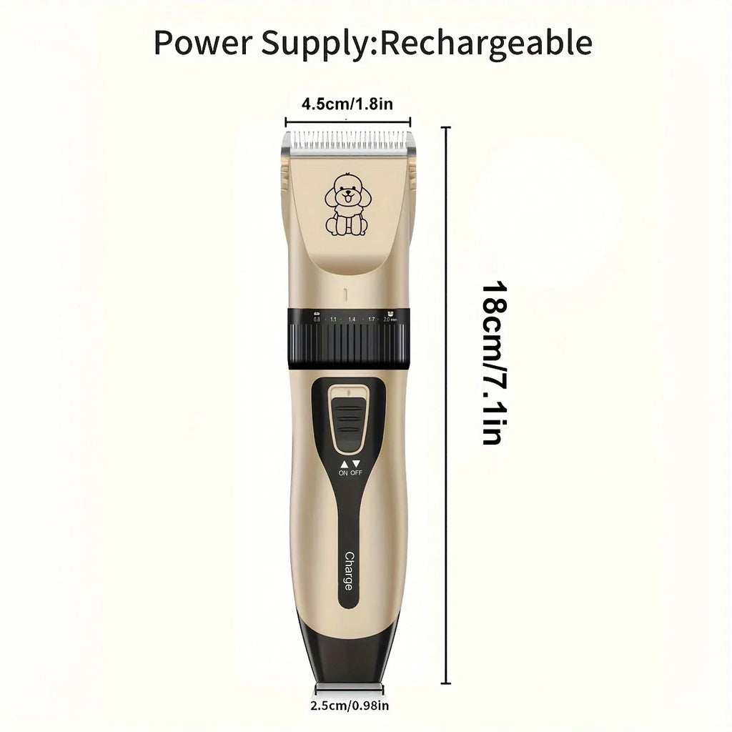 USB Rechargeable Electric Pet Grooming Kit Cordless Trimmer Professional Shaver Tool Set for Dogs & Cats Dog Grooming Essentials