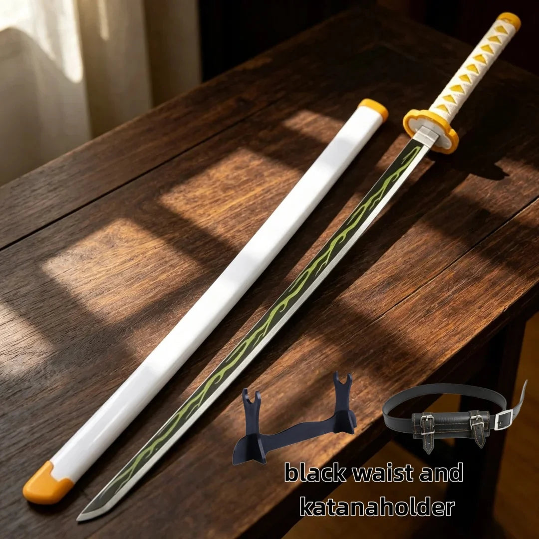 41 inch Demon Slayer Katana Sword Kawaii Cutecore Cosplay Essentials Kimetsu No Yaiba Mitsuri Kanroji Anime Prop Collection Gift