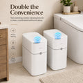 JOYBOS Touchless Trash Can with Motion Sensor & Auto Bag-Suction System, Hands-Free Operation Suitable for Small Spaces, Compact Waste Bin with Press-to-Open Lid, ABS/Polypropylene Garbage Pail, RV, Narrow Corners, RV Essenti