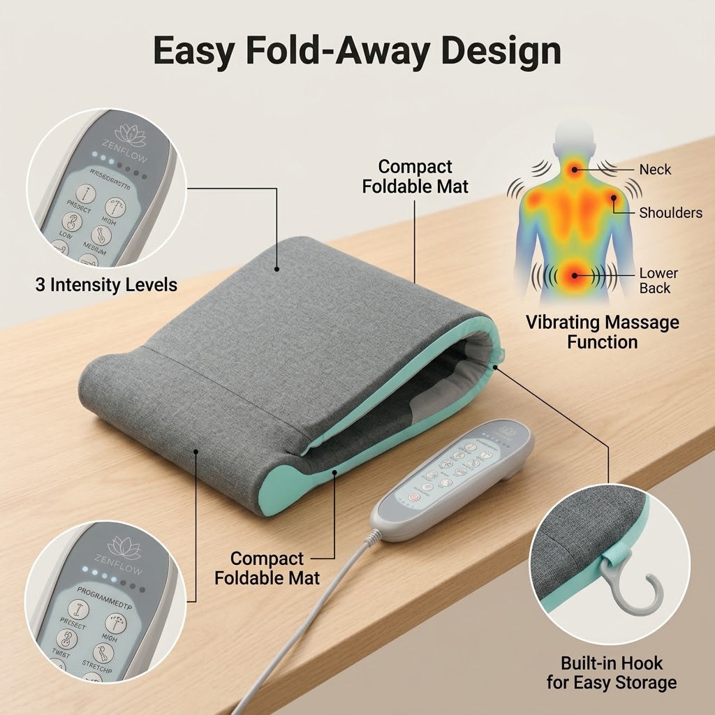 Limited-Time Christmas Offer(Buy one get two)-Air Compression Back Stretching Mat with 8 Programs